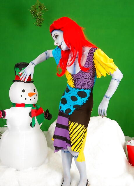 Sultry american redhead milf Joanna Angel in cosplay costume in fetish gallery 